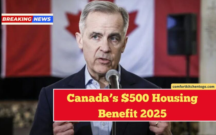 Canada’s $500 Housing Benefit 2025- Eligibility, Payment Dates, And CRA Application Guide
