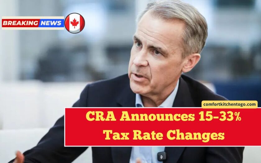 CRA Announces 15–33% Tax Rate Changes – What It Means For Canadians In 2025