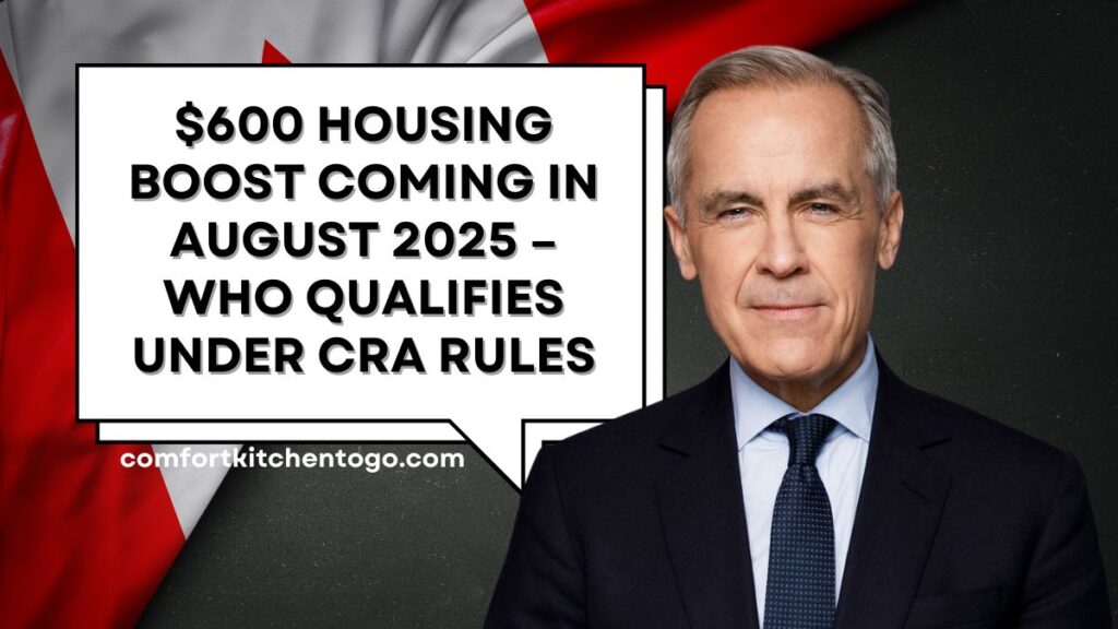 $600 Housing Boost Coming in August 2025 – Who Qualifies Under CRA Rules