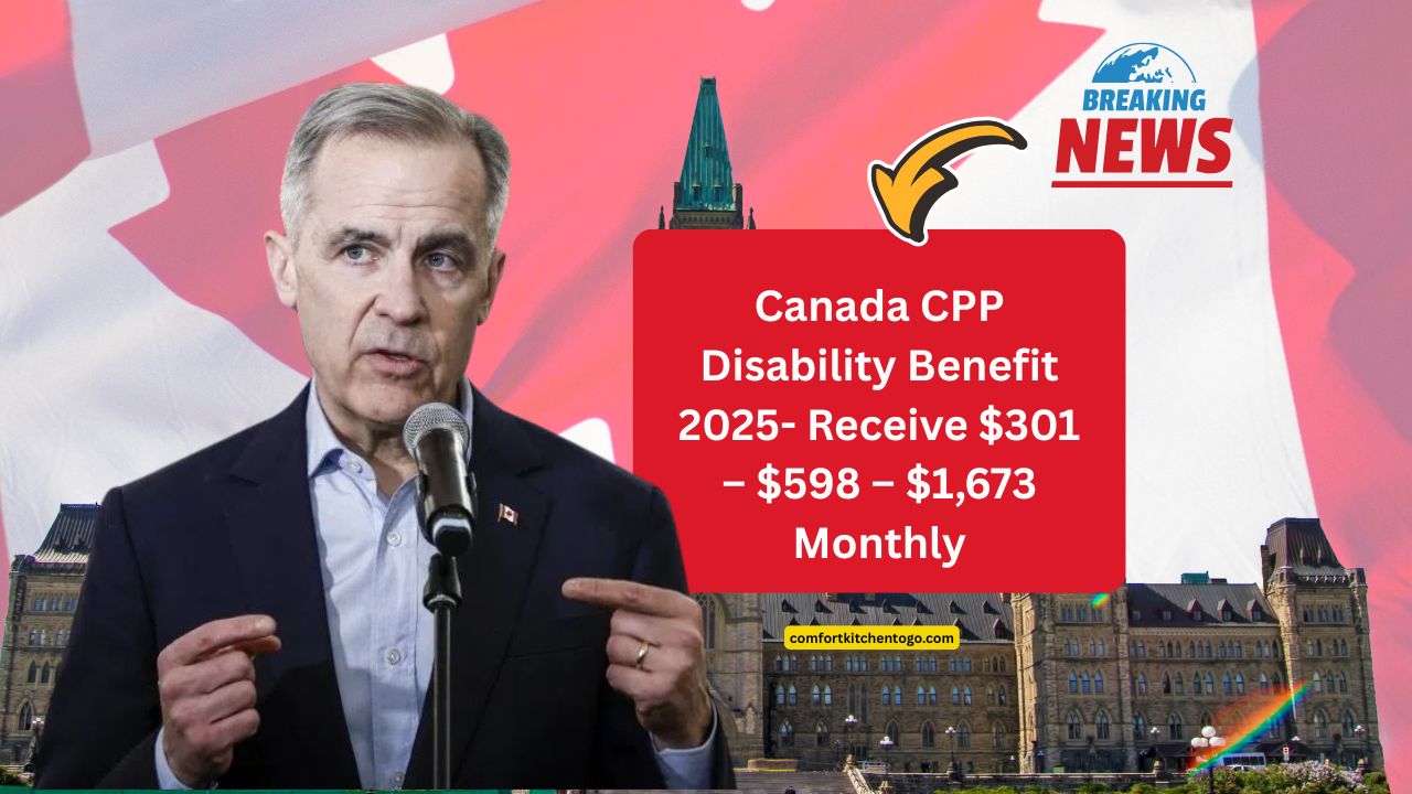 Canada CPP Disability Benefit 2025- Receive $301 – $598 – $1,673 Monthly – Eligibility & Payment Dates
