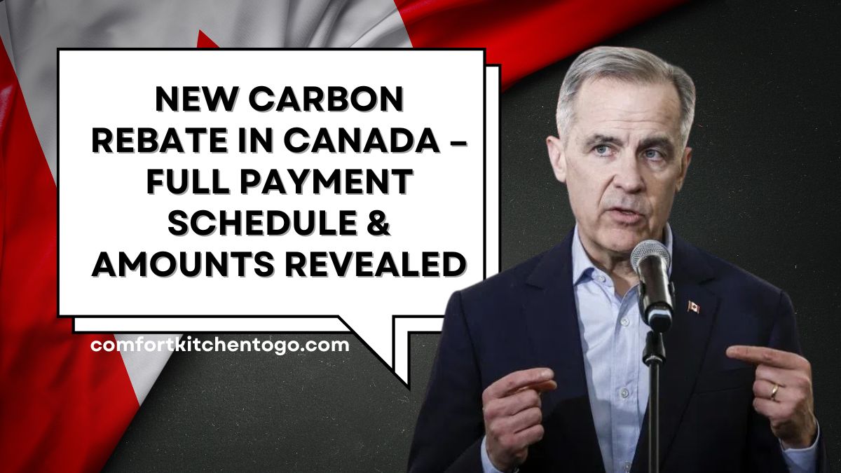 New Carbon Rebate in Canada – Full Payment Schedule & Amounts Revealed